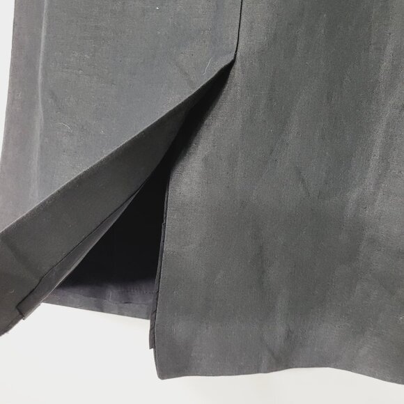NWT Vintage Jac Dale Charcoal Gray Linen Skirt - Picture 4 of 10